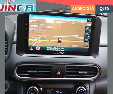 Lắp màn hình android xe Hyundai Kona